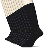 [ヘインズ] アマゾン別注 ビジネスソックス(10足組) フルレングスソックス10P HMSJS003S メンズ ブラック M