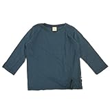(ティッタン) TTITTANG 子供服 おしゃれ 長袖Ｔシャツ 全4色 女の子 男の子 ロンＴ 無地 キッズ ベビー ( ブルー / 90 )