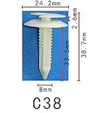 パネル (トリム) クリップ リベット　GM ゼネラルモーターズ系　パネル用　PF-C38　10個