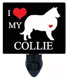 Night Light – I Heart My Collie – Love – 犬LED Night Light