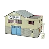 さんけい 1/150 なつかしのジオラマシリーズ 町工場B MP03-102 ペーパークラフト