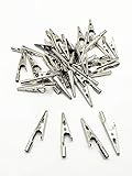 BULUSHI 50PCS 非絶縁電気テストワニワニクリップクランプクランプ