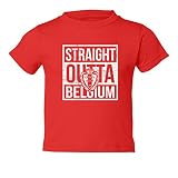 TCAMP新しい2018 World Soccer Championship Straight Outta Country Pride Little Kidsガールズボーイズ幼児Tシャツ 2T レッド