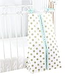 メタリックミディアムゴールドドットおむつStackerコットン(ミントエッジ)