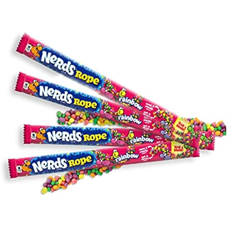 Amazon | Nerds Rope Rainbow Candy, 0.92 Ounce Package, 24 Count