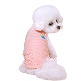犬服夏用 小型犬向け 冷感メッシュ素材 軽量で通気性 の犬ふく夏用 涼しいおしゃれウェア 犬の服夏用 (ピンク, M (2.5-3.5KG))
