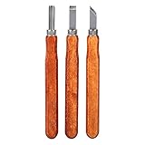 木工ナイフ　スカーフ　木彫り工具　木工趣味工芸品スチール　DIYツール　3PCS/セット