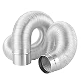 Crystal craft ダクトホース アルミ 蛇腹ホース 排気 伸縮 長さ2m【内径100mm】