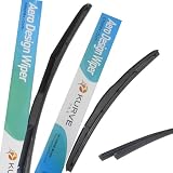 【フロント2本セット+替えゴム2本付】 エアロ デザイン ワイパー ブレード 650mm 350mm 2本 ゴム2本 ホンダ用 グラファイト+モリブデン ダブルコーティング 天然ゴム100％ KURVE クルエ GD6535HR