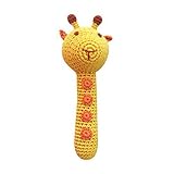Cheengoo有機カギ針編みキリンスティックRattle