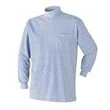 3030-15 鹿の子・長袖ハイネック 22．ライトパープル 3L