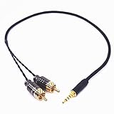 Yodonami 3.5mm 4極バランス-2RCAオス NW-ZX2 HA-2 ハイレゾプレーヤーに対応 RCAケーブル (2m)