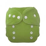 Thirsties Duo Fab Fitted Snap Cloth Diapers, Meadow, Size One (6-18 lbs) by Thirsties [並行輸入品]