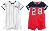 Carter 's Baby Boysコットン1ピースsnap-upロンパースのセット2クリーパー