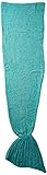 KingMys Mermaid Tail Crochet Knitting, Best Birthday Christmas Gift, Handmade Living Room Sleeping B