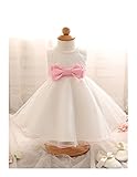 Candykids ベビードレス ベビーデイジー 結婚式 セレモニードレス フォーマルドレス 子供服 女の子 　　赤ちゃん お宮参り ティアードスカート　　ベビードレス フォーマルドレス (80cm,