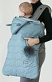 抱っこひも スリング カバー ベビー カー カバー ベビーキャリア ベビーカー用防寒カバー (Mint)