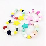 Mamimami Home おしゃぶり　シリコーンブレスレット エキゾチック 赤ちゃんの噛がため　五角の星形 腕輪 4個/ゼント PC-001F