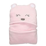 NaiFei幼児のためのアニマルフード付きブランケット (ピンク)
