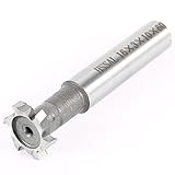 uxcell Tスロットエンドミル カッター　グレー　3mmx16mm 6フルート HSS製