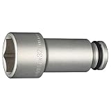 トネ(TONE) インパクト用超ロングソケット HP4NV-32L100 差込角12.7mm(1/2") 二面幅32mm