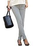 Angeliebe エンジェリーベ マタニティ パンツ 裏フェルト タッチ 起毛 スキニー 産前 産後 対応 ズボン 裏起毛 アジャスター調節可 妊婦服 9号 ライト グレー 21502 215025