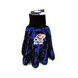 NCAA Kansas Jayhawksチームカラーカモユーティリティ手袋