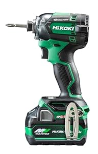 HiKOKI 18V 充電式 インパクトドライバ WH18DC Amazon限定 初回修理保証付 バッテリー1個
