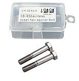 10l0l 18 – 8ステンレススチールUNC六角ボルト1 / 4 – 20 x 1 – 1 / 2