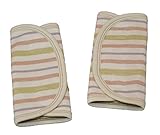 【日本製ラタンハウスオリジナル】ベルトカバー2枚組(ボーダー) オーガニックコットン