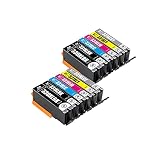【pomme】 BCI-331XL+330XL/6MP 染料 お得な6色セット×2 大容量 キヤノン対応 互換インク 残量表示機能付 ISO14001/ISO9001認証工場 (BCI-330 331)