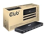 Club 3D Thunderbolt 4 (40Gbps) 認証 12-in-1 ドッキングステーション トリプル 4K60Hz / シングル 8K30Hz USB Type-C(TB4) USB-Type C(Gen2) USB Type-A (Gen2) ギガビットイーサネット オーディオ ホスト給電134W (CSV-1582)