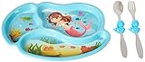 KidsFunwares Melamine Me Time Mermaid Meal Set, Blue by KidsFunwares