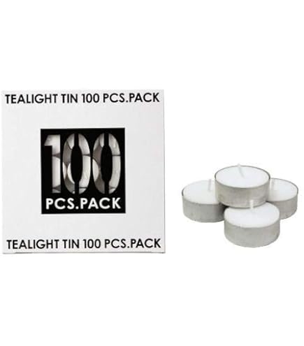Amazon.co.jp: ティーライトティン100個入 × 8個セット : ホーム