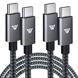 W STYLE USB Type C ケーブル PD対応 超急速充電 タイプc ケーブル USB C ナイロン編み 断線防止 ライトニングケーブル PD3.0対応 60W急速充電 コード usbケーブル データ転送 iphone17/16/15シリーズ/iPad Pro&Air/MacBook Pro/Galaxy/SonyなどType C機種対応 (1m+1m)