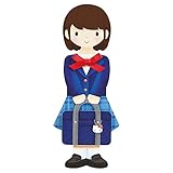 サンリオ 入園入学カード 型抜き 女の子学生服 S2114