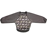 Bibetta ビベッタ 防水くるくるエプロン スリーブ付きウルトラビブ ラグランスリーブ付き Dinosaur ダイナソーR