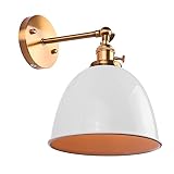 Swing Arm Wall Lamp Sunsbell E27 Retro Wall Mount Sconce Light Fixtures with Switch - Rotatable Bell