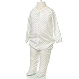 (プチバトー)PETIT BATEAU BEBE ベビー 裏起毛星プリント前開きロンパース 10747 95 LAIT/WINTER 24M [並行輸入品]