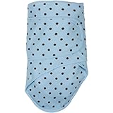 魔法のおくるみ　ミラクルブランケット ブルー×チョコドット