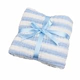 ボーダー柄 ベビーバスタオル タオル ガーゼケット おくるみ 入浴 ６重ガーゼ 綿　110×110cm タオルケット 新生児・赤ちゃん・ベビー・子供用 柔らかい 保温 吸水 (1枚) 出産祝い プレゼ