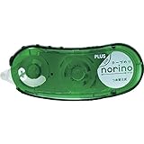 プラス テープのり ノリノポッド キレイにはがせる 8.4mm×10m グリーン 本体ケース:グリーン、粘着テープ:透明 TG-1123 38-895