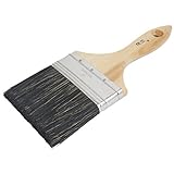 uxcell ペイントブラシ ライトイエロー 木製 ブリストル メタル アーティストサプライ 金属フェルール