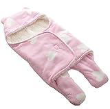 Happylifehere おくるみ 赤ちゃん 新生児 ベビー 0～12ヶ月 フリース 冬 9柄 出産祝い (L, A)