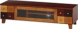 不二貿易 桐製 リビングTVボード リバティ ブラウン カラフル 41273