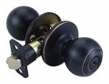 Design House 741355 Ball Entry Door Knob, Universal Latch, Oil Rubbed Bronze Finish by Design House