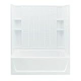 スターリング配管71120120 – 0 Ensemble Bath and Showerキット、60-inch X 81 cm x 74-inch、右側、ホワイト
