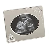 Simplistic Silver Baby Scan Metal Photo Frame By Haysom Interiors by Haysom Interiors