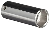 Martin BMD616 16mm Type II Opening 3/8 Square Drive Socket, 6 Points Deep, 2-7/32 Length, Chrome Fin