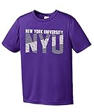 NCAA 斜線入りユースサイズ半袖Tシャツ ポリエステル製 コンペティター パープル